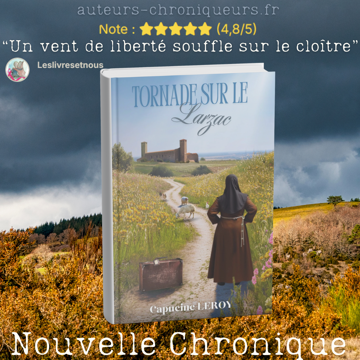 Couverture de Tornade sur le Larzac - Capucine Leroy