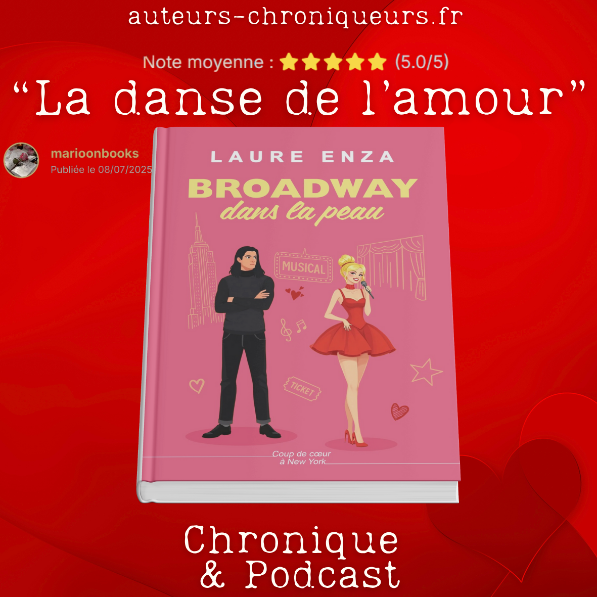 Couverture de Broadway dans la peau - Laure Enza
