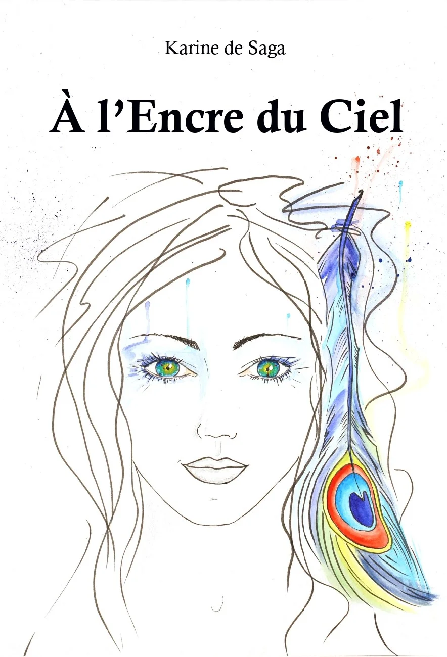 Couverture de A l'Encre du Ciel - Karine de Saga